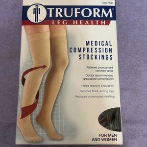 Truform Extra Firm Medical Compression Black Socks Size: Small